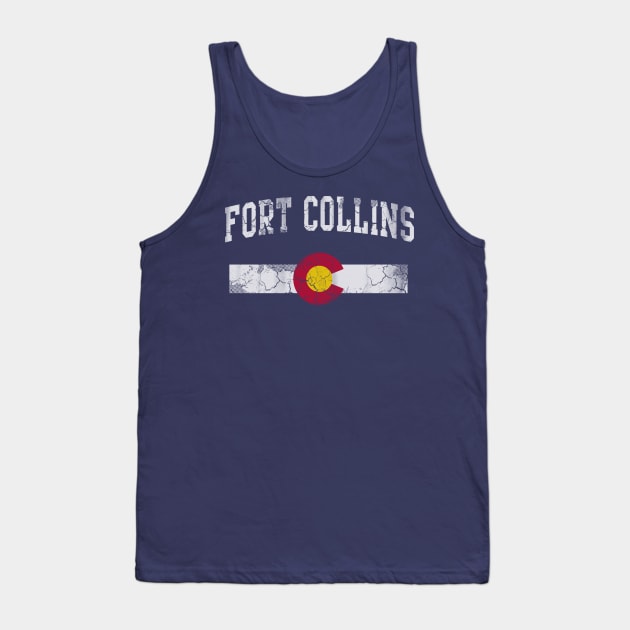 Retro Fort Collins Colorado Home Love Family Tank Top by E